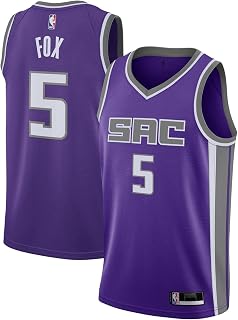 De'Aaron Fox Sacramento Kings NBA Kids Youth 8-20 Purple Icon Edition Swingman Jersey