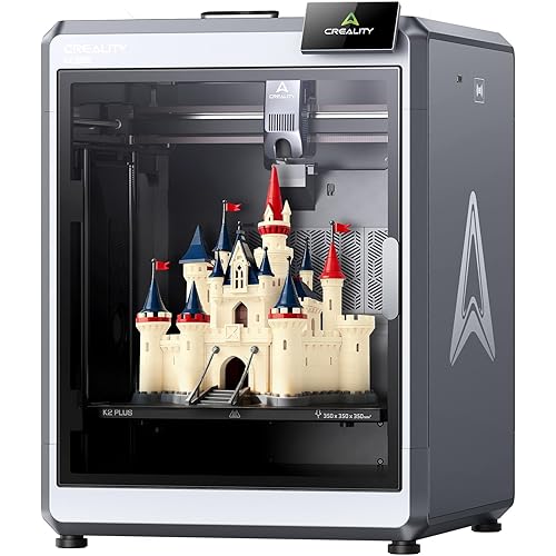 Creality K2 Plus 3D Printer, Support Multi Color Printing Needs CFS, Max 600mm/s Fast Printing, Dual AI Cameras, Full-auto Leveling, Ready-to-Use FDM 3D Printers, Large Build Volume 350x350x350mm