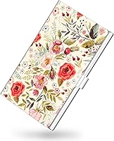 Vista 11 de Titular de la tarjeta de visita,Impresión en color para hombres y mujeres,Organizador de tarjetas de visita de metal ultrafino,Cartera de bolsillo