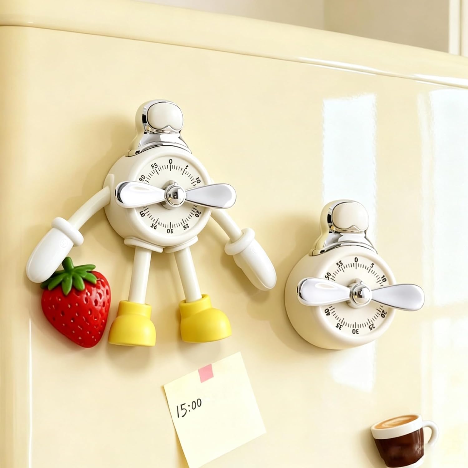 Magnetic Mechanical Kitchen Timer,Cute Cartoon Desk Time Tracker