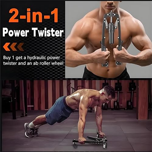 Miniatura 6 de Máquina de prensa de pecho, tornado de potencia hidráulica, ajustable de 22 a 440 libras, entrenamiento de pecho de brazo de potencia hidráulica