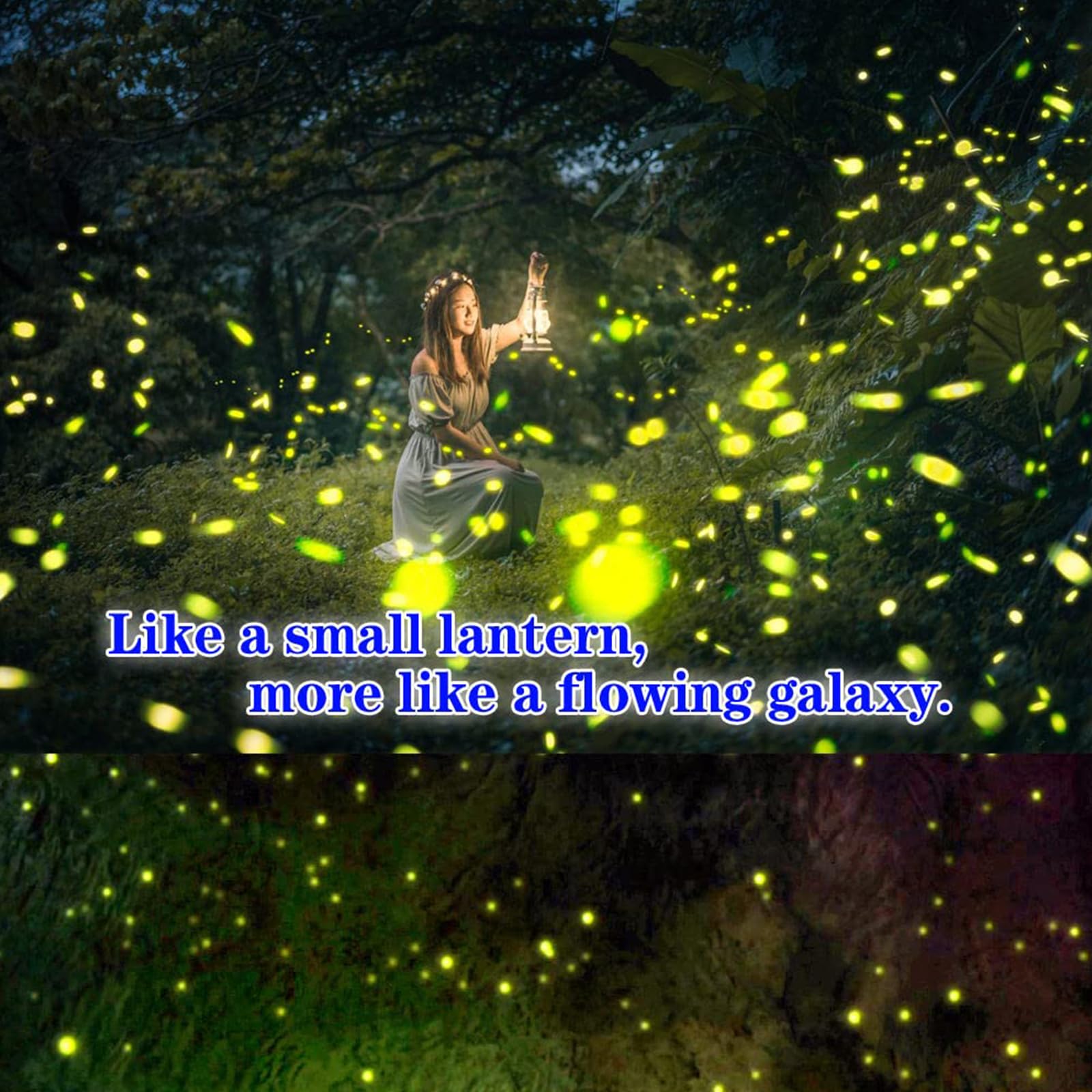 Proiettore Stellare Firefly con Luci da Giardino, Proiettore Mobile per Esterni con Telecomando, Angolo di Proiezione Regolabile a 135°, Impostazioni Timer, Faretto Paesaggistico Firefly