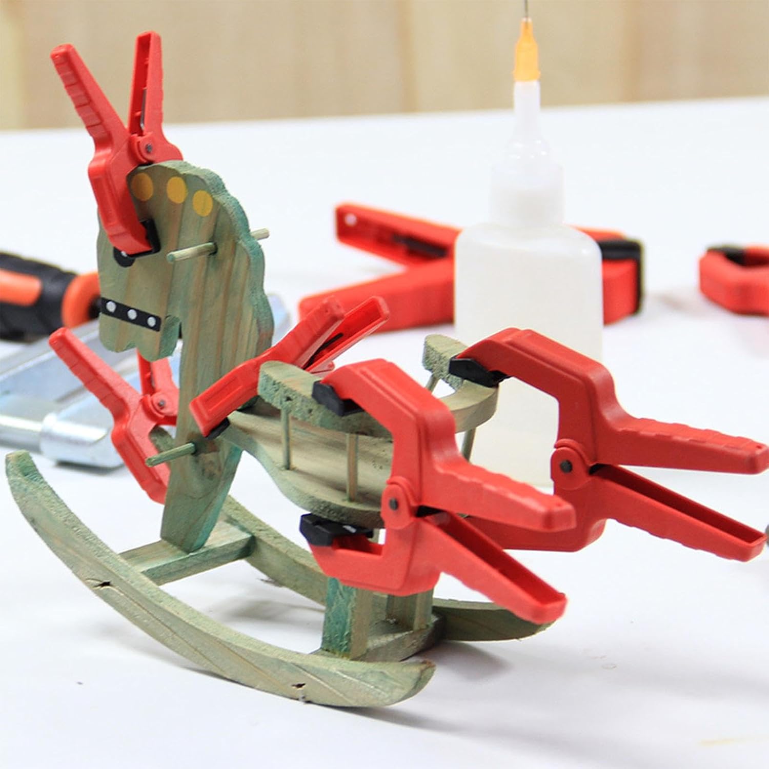 CHICHIYANG RC Seamless Auxiliary Clamps Spring Firm Clamps Model Tool Set for Hobby Model Making Parts