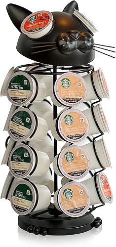 Vista 15 de Made Easy Kit Soporte para cápsulas de café en carrusel, compatible con cápsulas Keurig K-Pods K-Cups, organizador de almacenamiento en mostrador