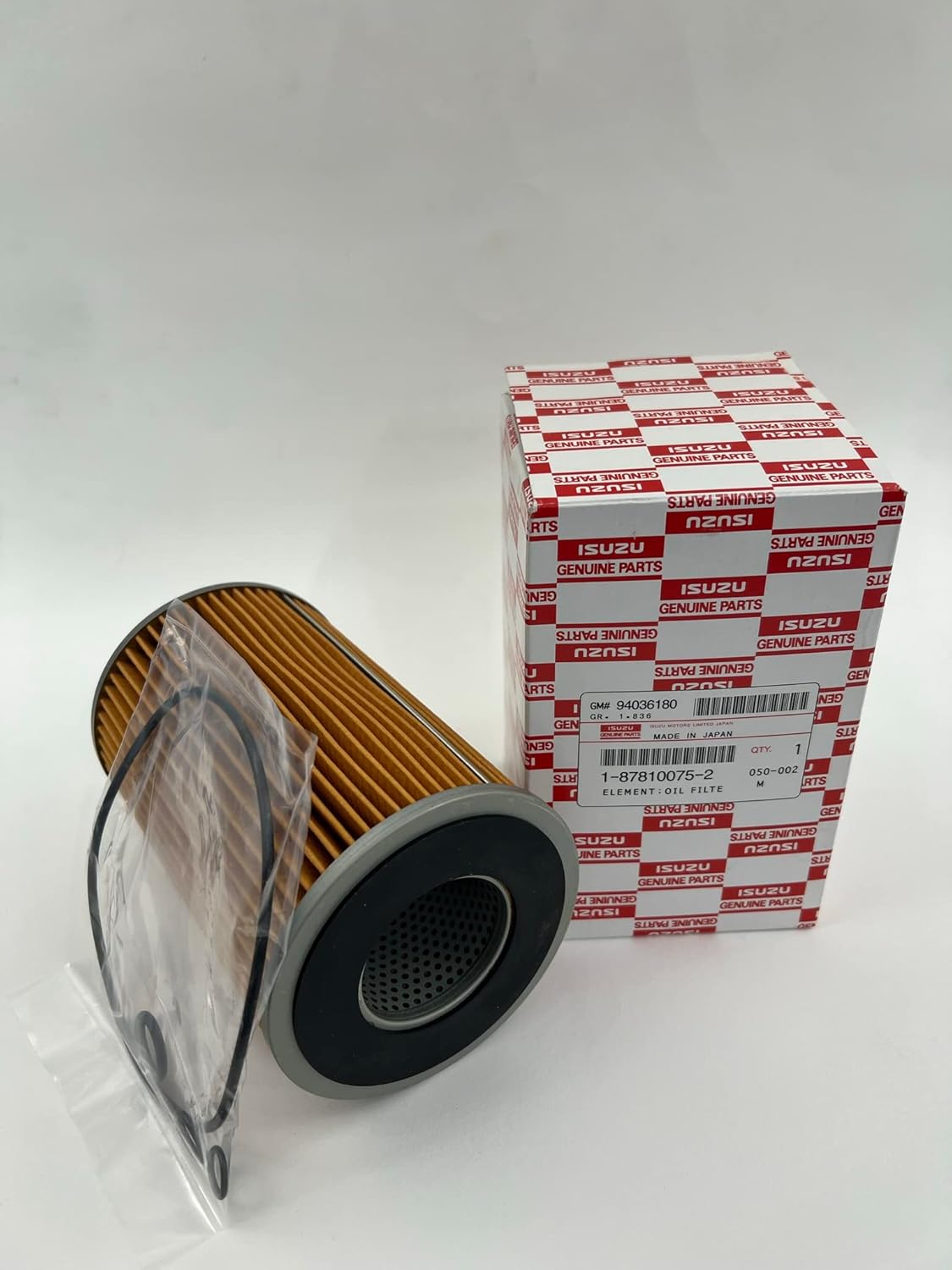Genuine Isuzu 1-87810-075-2 Oil Filter for 6BB1,6BD1, and 6BG1 Engines