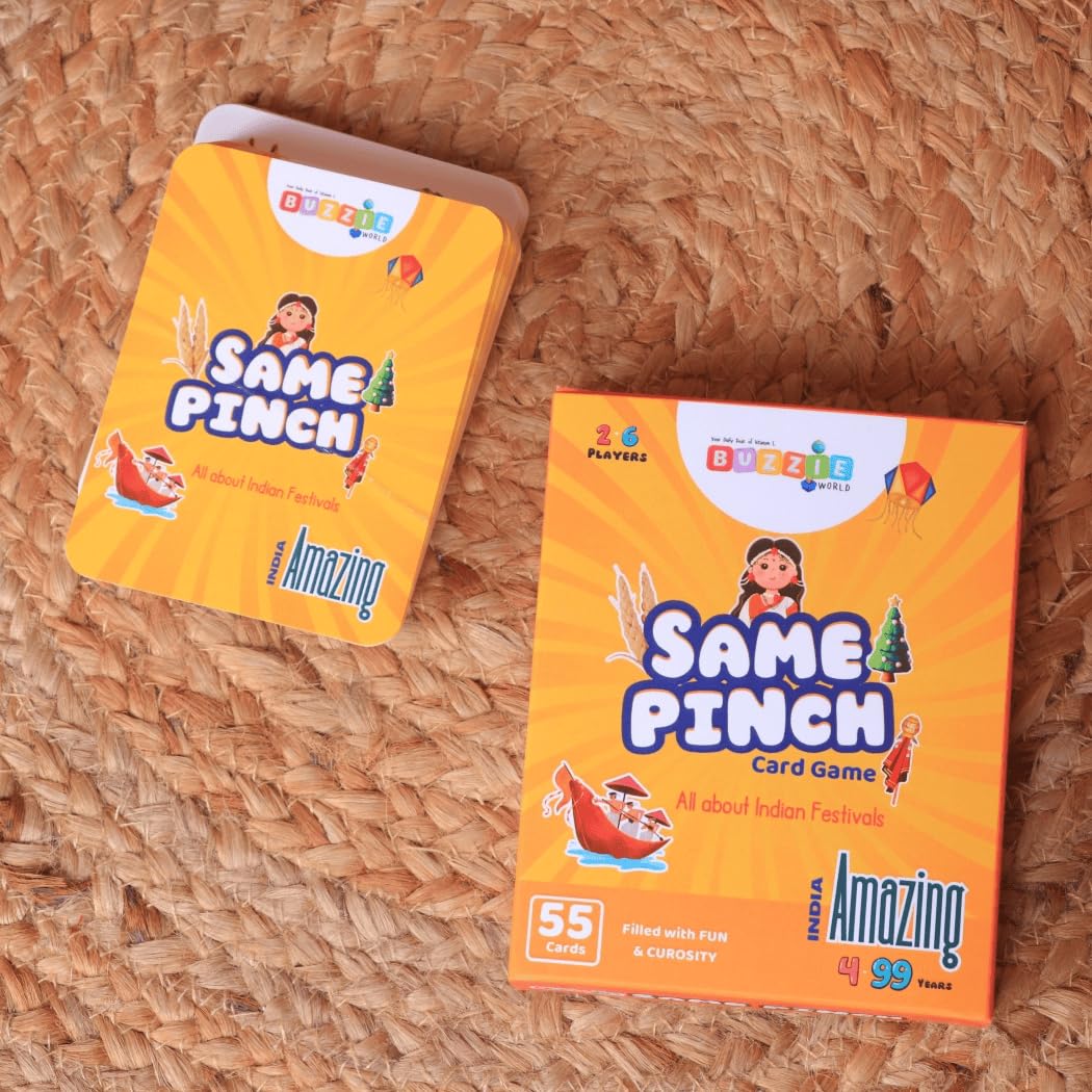 Buzzie Family Card Games- Same Pinch, Strategy Game,Family Card Game,Festive Edition, 2-8 Player Game, for 4-99 Years, Teen, Festival, Amazing India, Multicolor (B0DHKDZJGJ) Amazon Price History, Amazon Price Tracker
