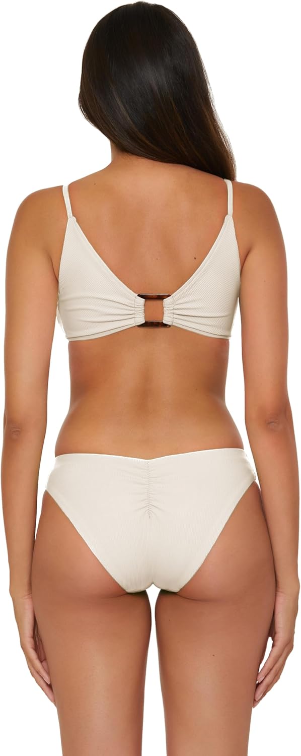 BECCA Modern Edge Hipster Bikini Bottom, Cheeky Coverage, Swimwear Separates for Women