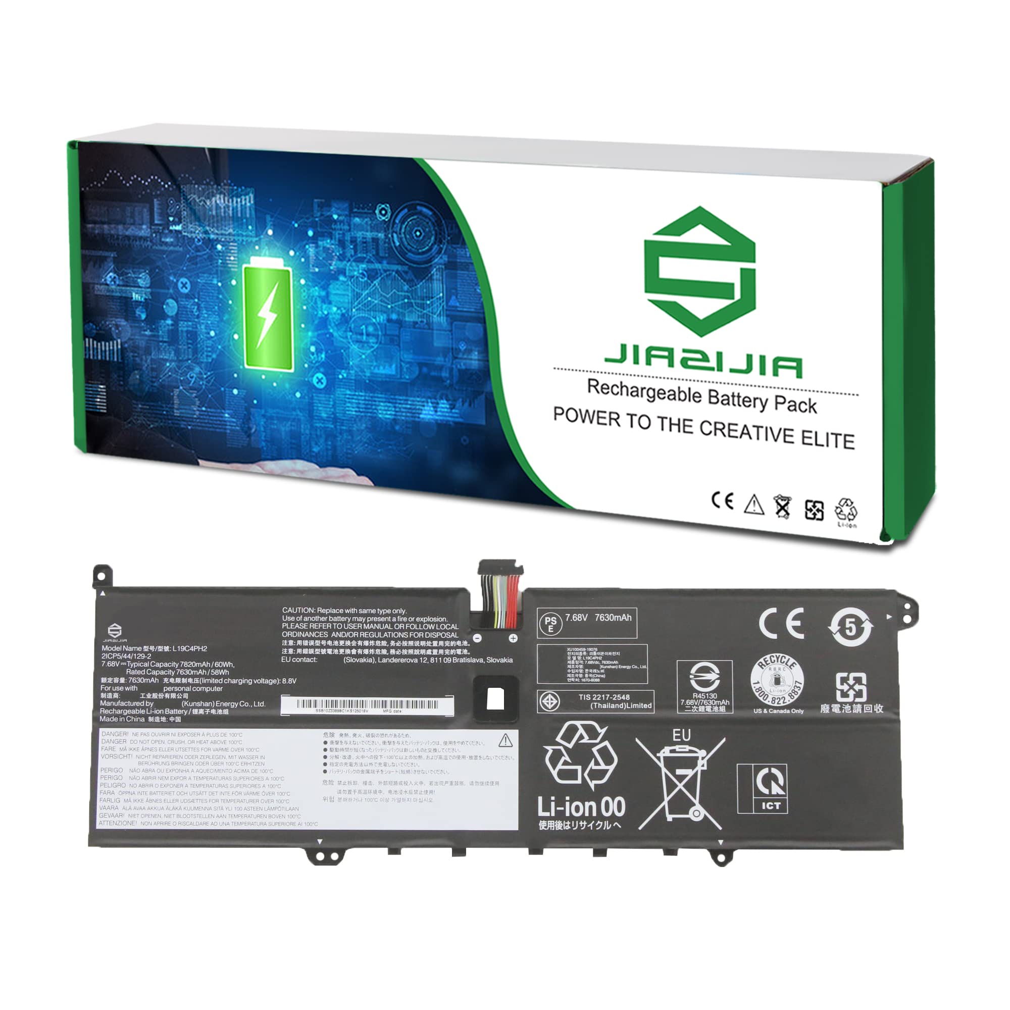 L19C4PH2 5B10Z33895 SB10Z33898 Battery Replacement for Lenovo Yoga 9-14ITL5 Yoga 9i (14inch) 2-in-1 Series L19M4PH2 5B10Z33896 SB10Z33894