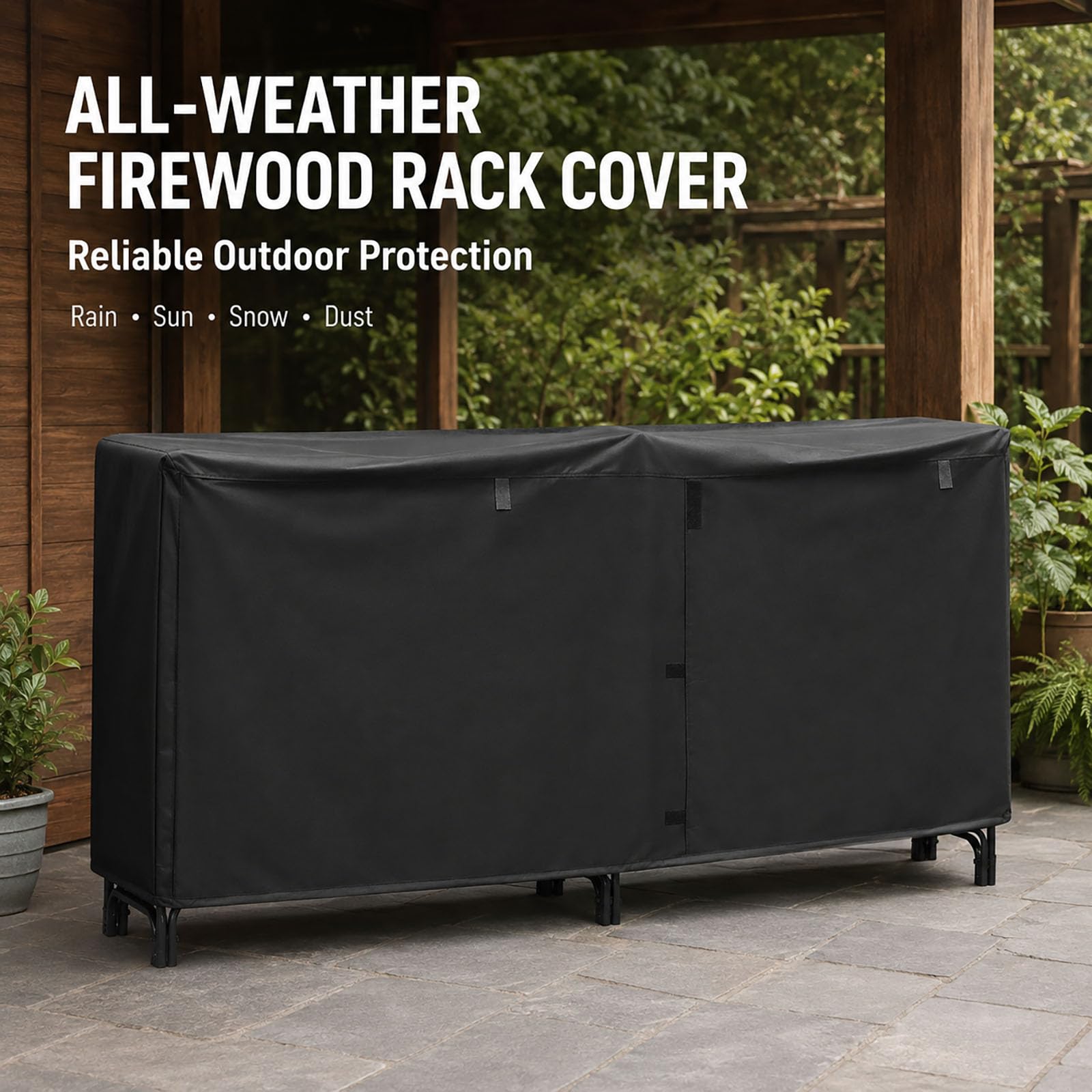 Copertura Portalegna per Goplus 8 ft Firewood Rack