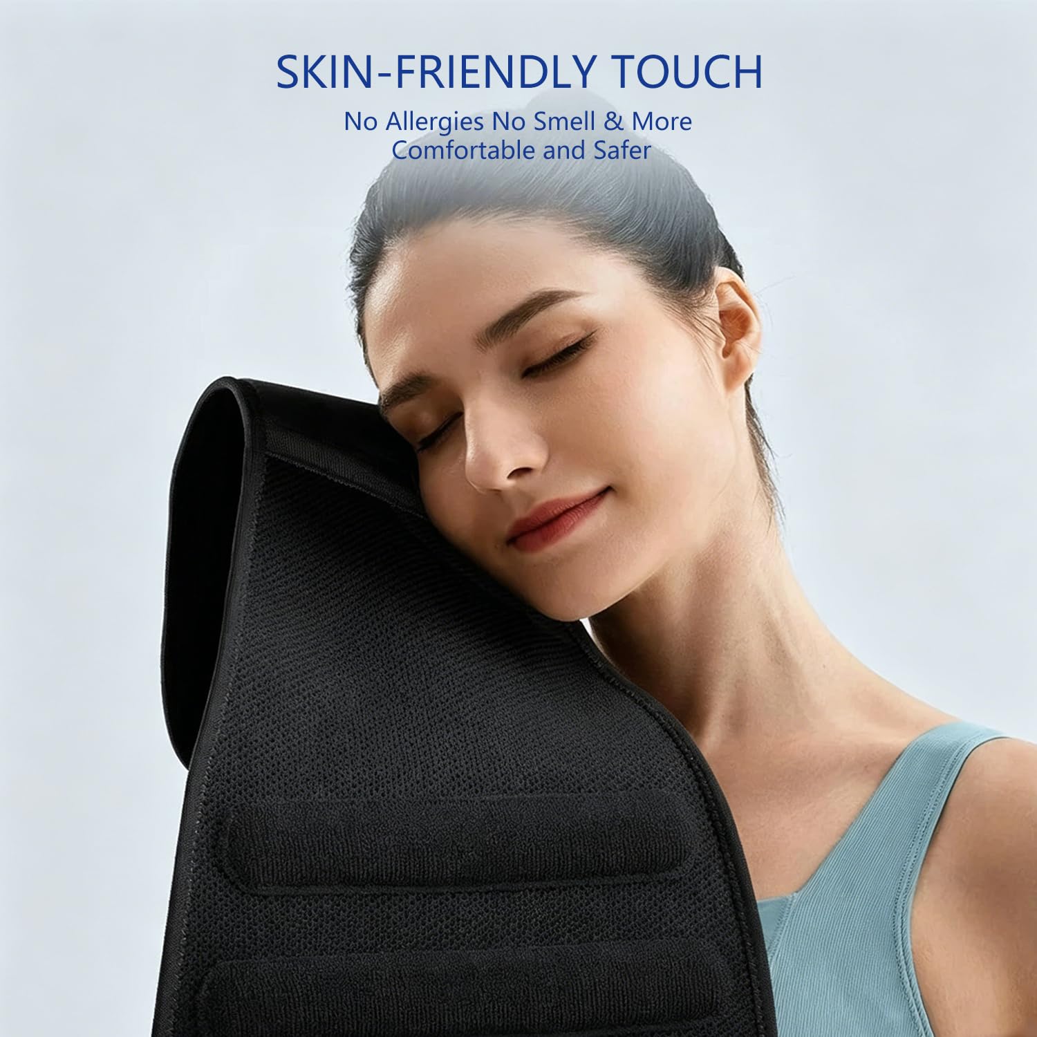 Ultra Thin Lumbar Support Brace for Lower Back Pain Relief, Breathable Back Support Belt with Adjustable Straps, Lightweight Invisible Under Clothes, for Men & Women, Work, Sitting, Lifting (Large)