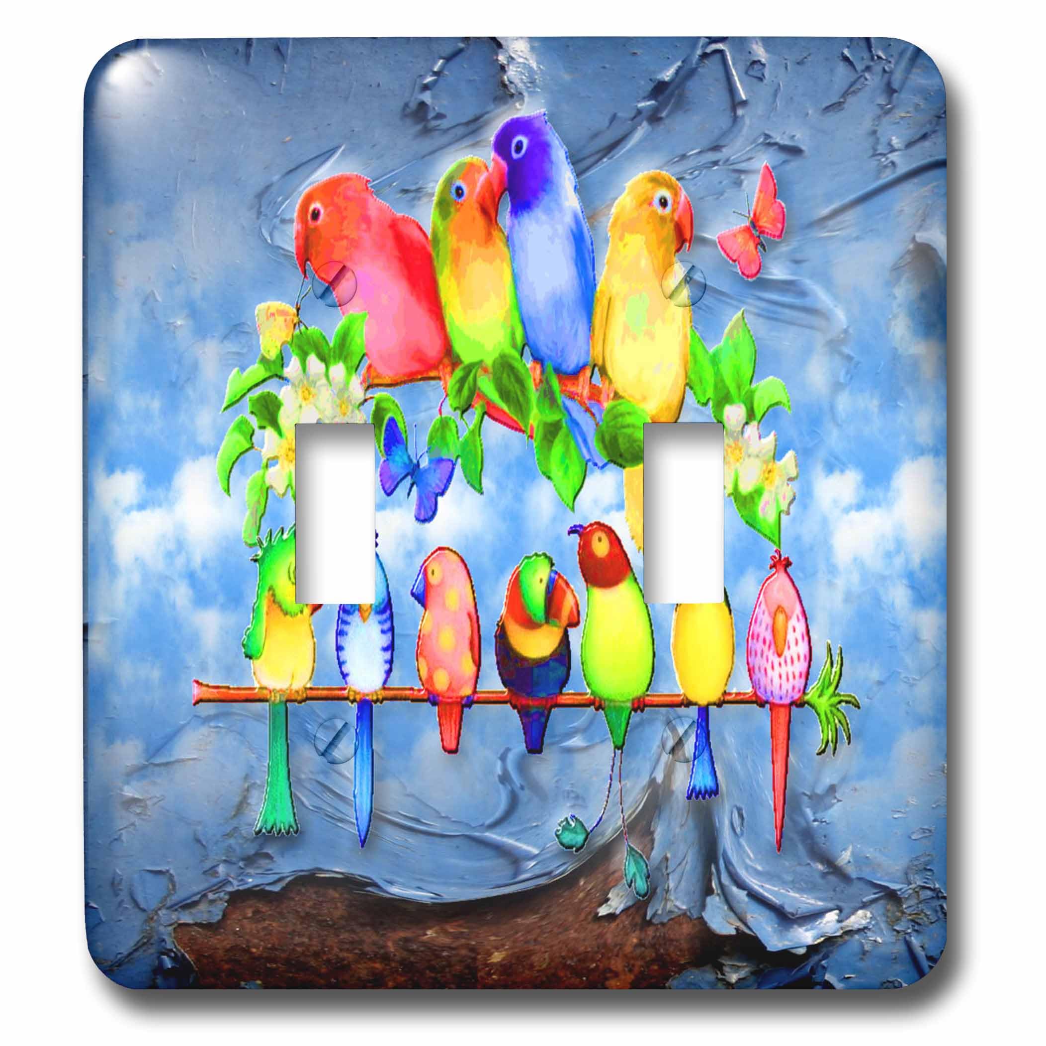 Interruptor doble loros decorativo lsp_108079_2 soluciona paredes sosas