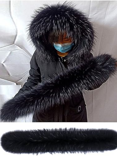 Adynice Echtpelzkragen Damen - Waschbärfell Kragen Für Jacken & Mäntel