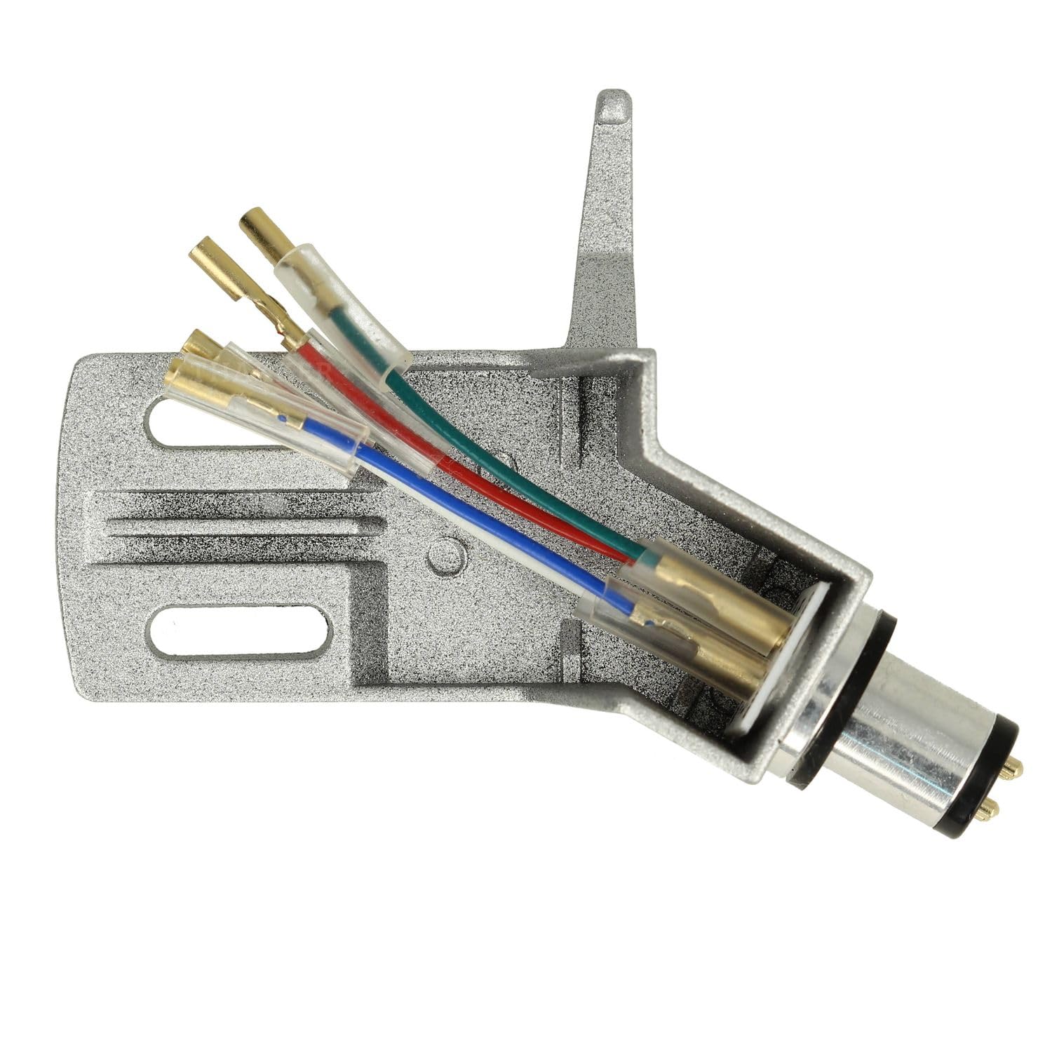 THAKKER CHS-13 - kątowy Headshell wykonany z lekkiego aluminium - Srebrny | SME Connector | dla prostych ramion | z kablem Headshell
