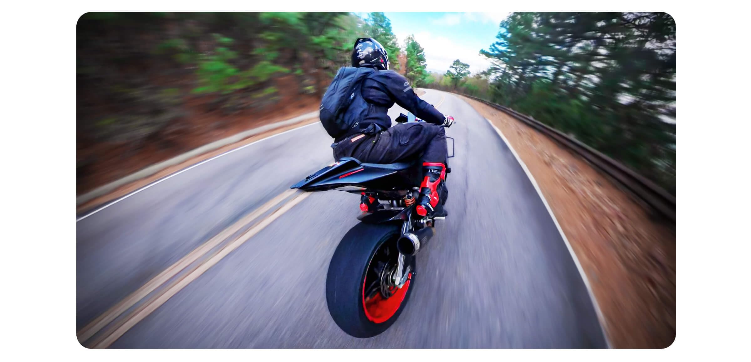 Insta360 ICDINMBBD/B70 - Supporto con cavallotto per moto e bastone invisibile per selfie One X / X2 / X3 / One R/One RS, Nero