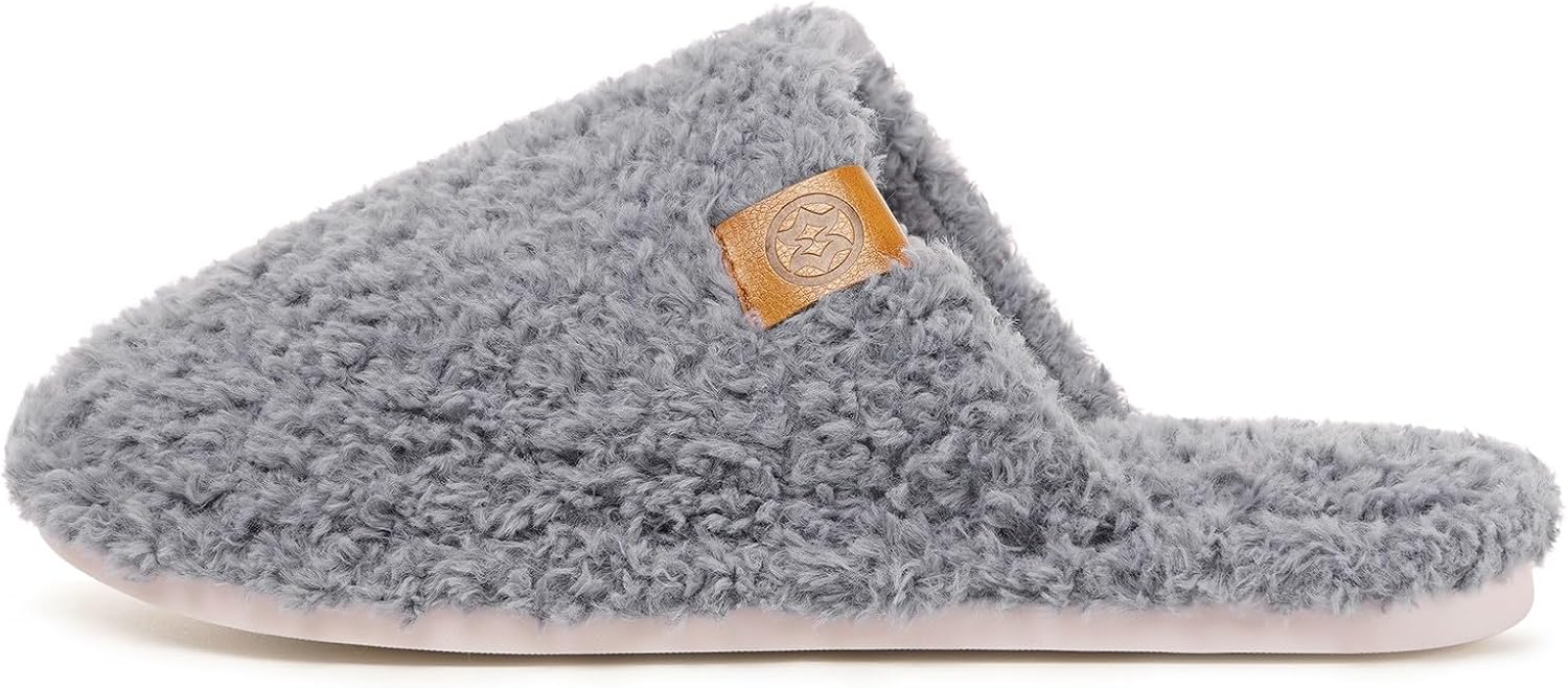 Dokela Men's Cozy Slippers Warm Fuzzy Slip On House Slippers for Men Indoor Memory Foam Anti-slip Shoes Lightweight Winter House Bedroom Shoes - Image 3