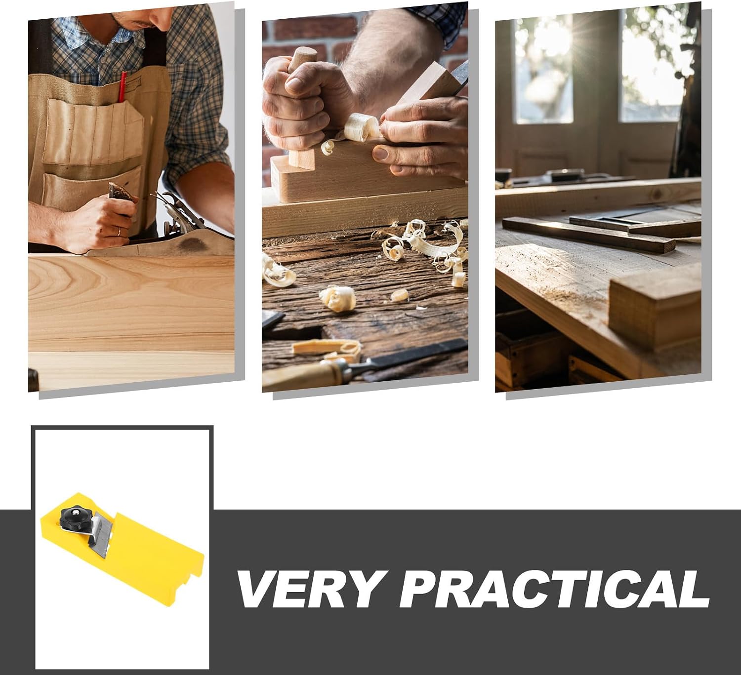 VOSAREA Woodworking Edge Banding Trimmer Manual Hand Planer for Woodworking with Compact Abs Body and Versatile Chamfering Function Suitable for Edge Deburring and Corner Smoothing