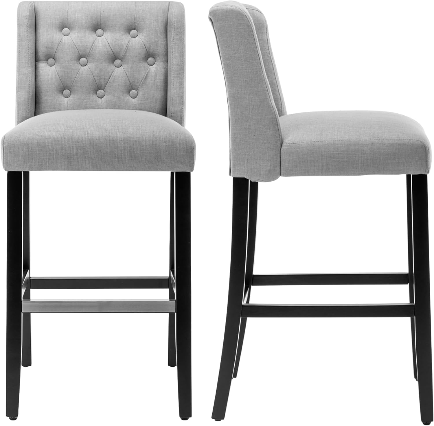 GATOSIG 29 Inch Bar Height Bar Stools, Modern Upholstered