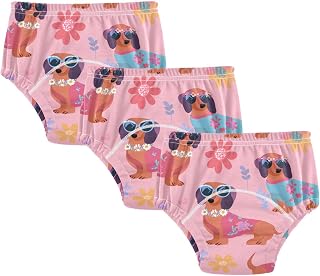 Potty Training Underwear 3 Packs Toddler Training Underwear Cotton Absorbent Toilet Training Pants for Baby Boys Girls 2T-5T Shark Fish