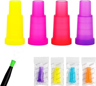 Disposable Hookah Tips Hookah Mouth Tips Individual Wrapped Female Mouth Tips - Pack of 100 Tips Mixed Colors