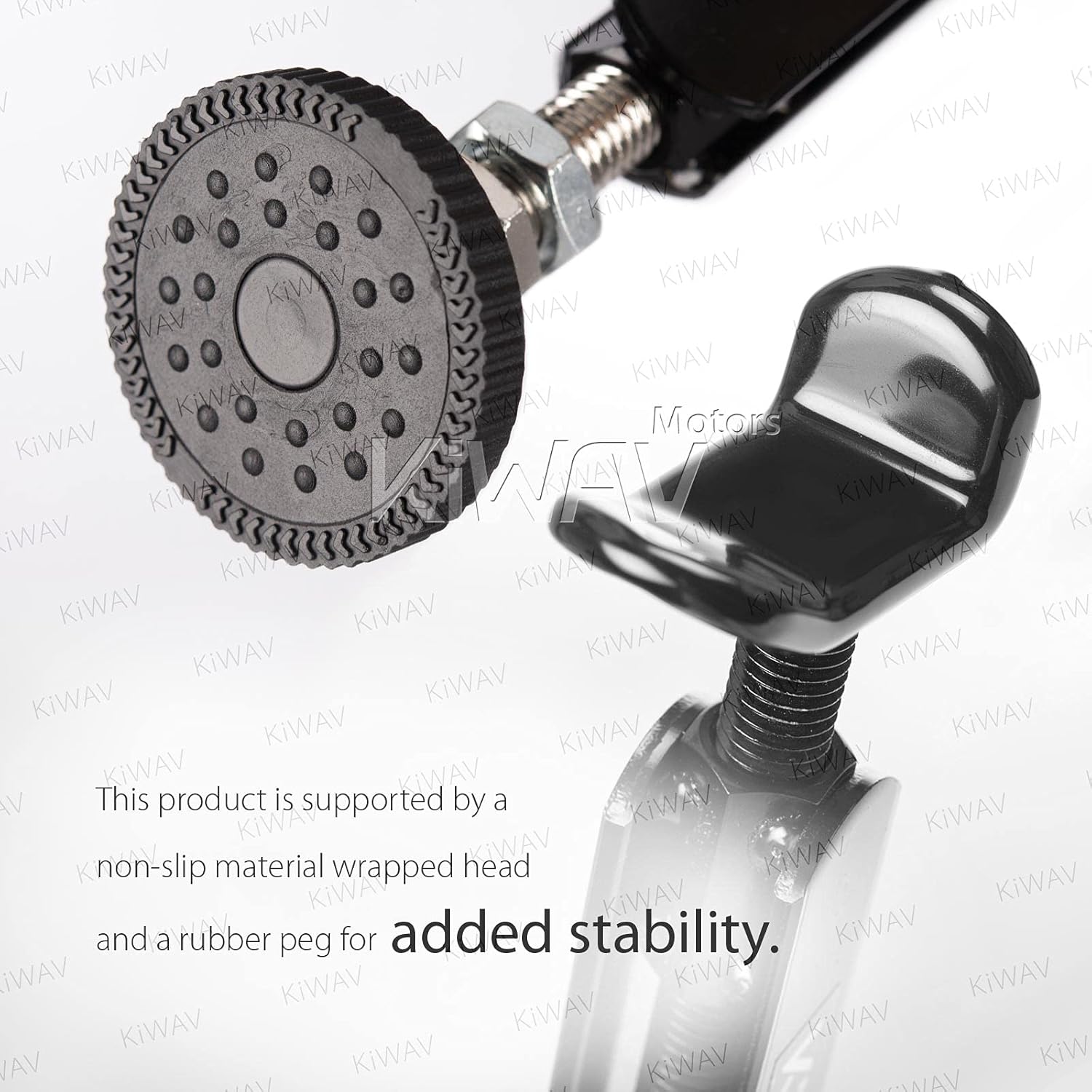 KiWAV Portable Motorcycle Kickstand Easy Lift Up Stand for Chain, Rear Wheel Clean