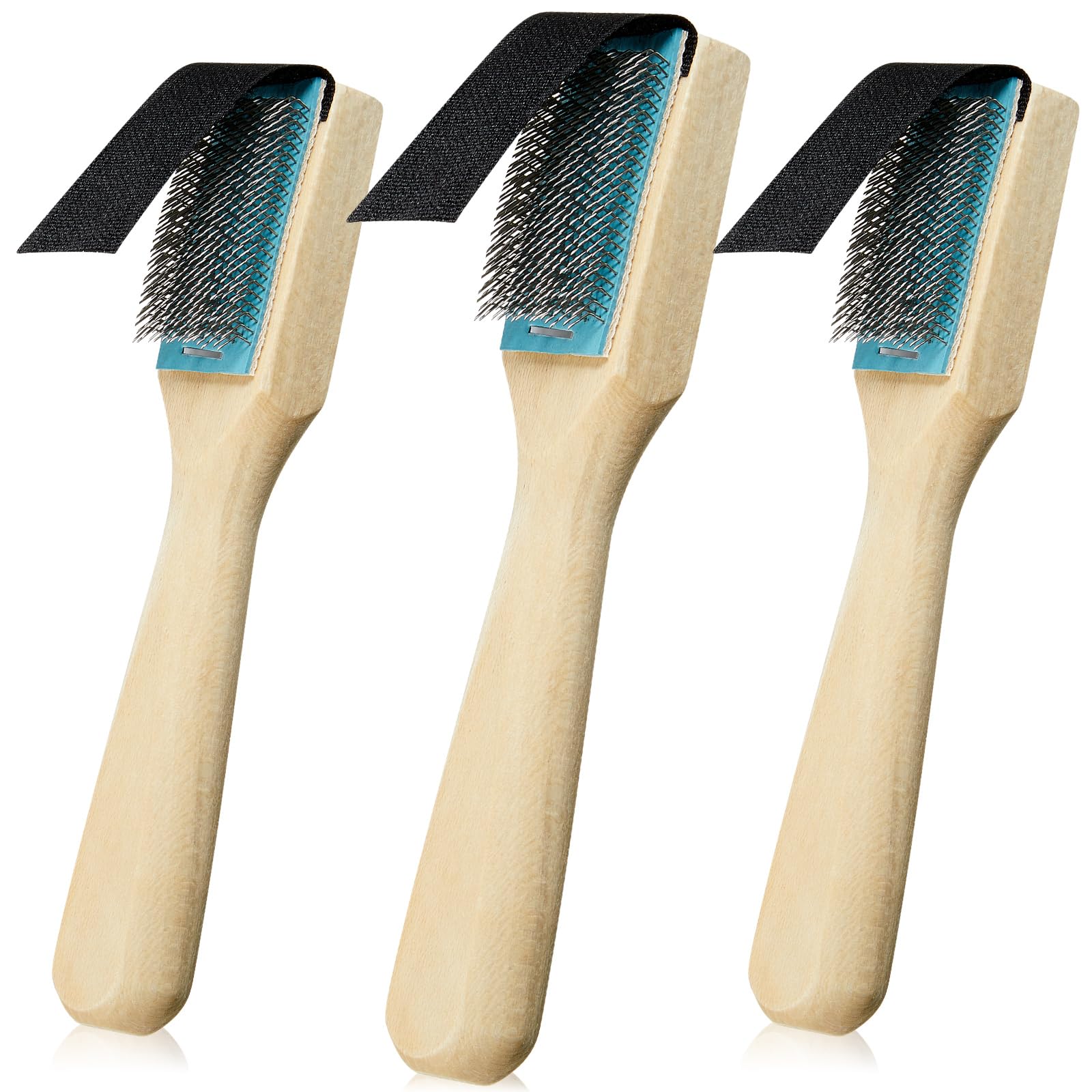 3 Pcs Dance Shoe Brush Suede Sole Wire Ballroom Dance Shoe Cleaner Wood Brush fo