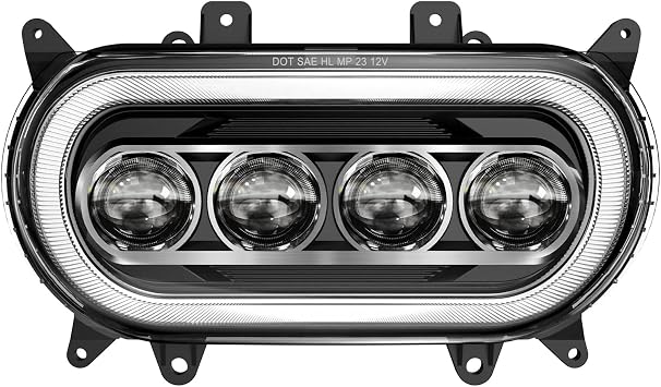 LX-LIGHT 120W High Power Motorcycles LED Headlight with DRL EMC Compatible with Road Glide 2015-2024