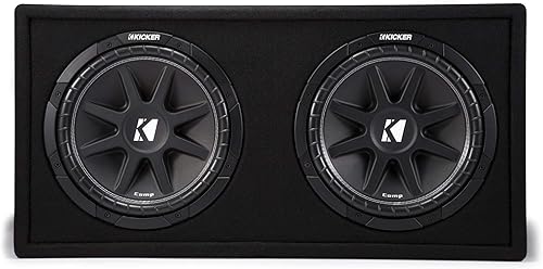 Miniatura 2 de KICKER Subwoofers dobles 43DC122 Comp de 12 pulgadas en caja de subcaja ventilada, 2 ohmios (renovado)