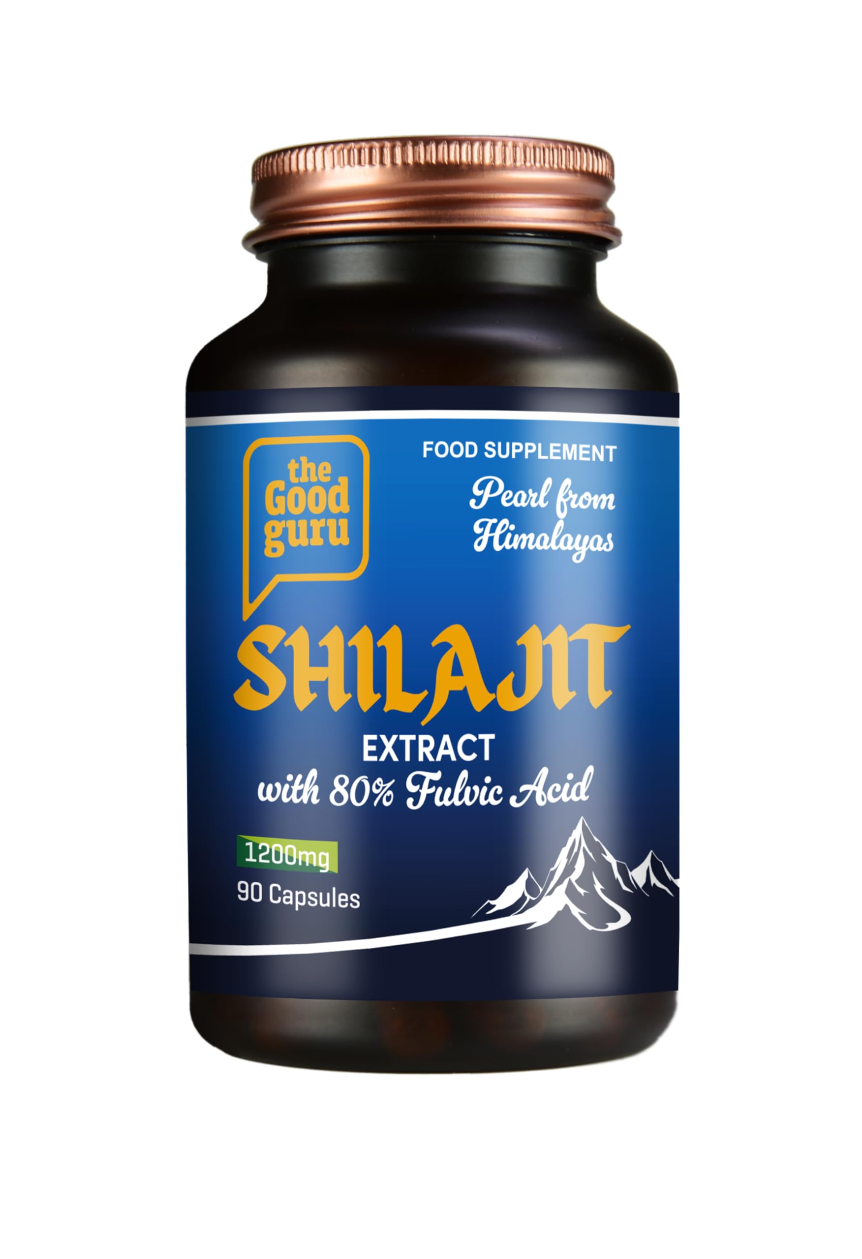 Himalayan Shilajit Capsules - 90 Capsules with 60% Fulvic Acid | Perl from Himalayan Shilajit Capsules for Men and Women