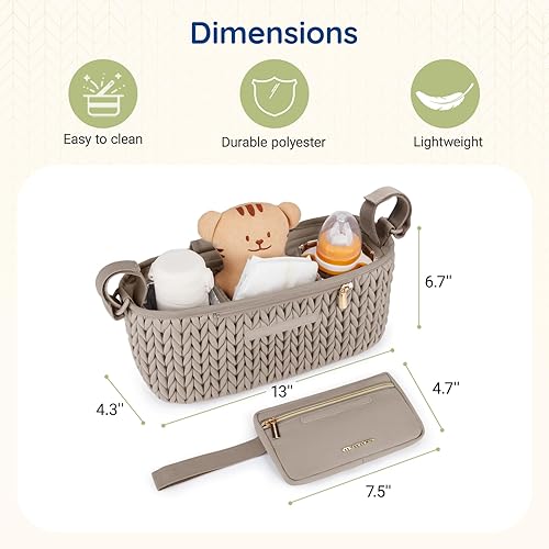 Miniatura 7 de mommore Organizador de cochecito (rosa)