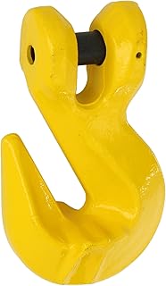 Indusco 47400196 Grade 80 Drop Forged Alloy Steel Clevis Grab Hook with Cradle, Painted Finish, 5/8