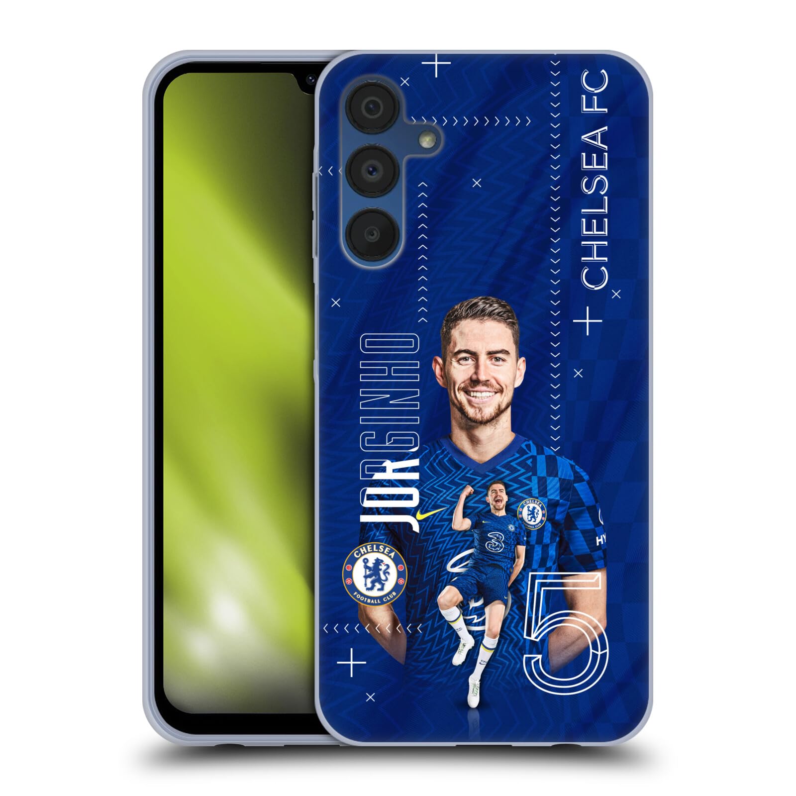 Funda Chelsea Jorginho Samsung A15 evita rayones con gel flexible 7