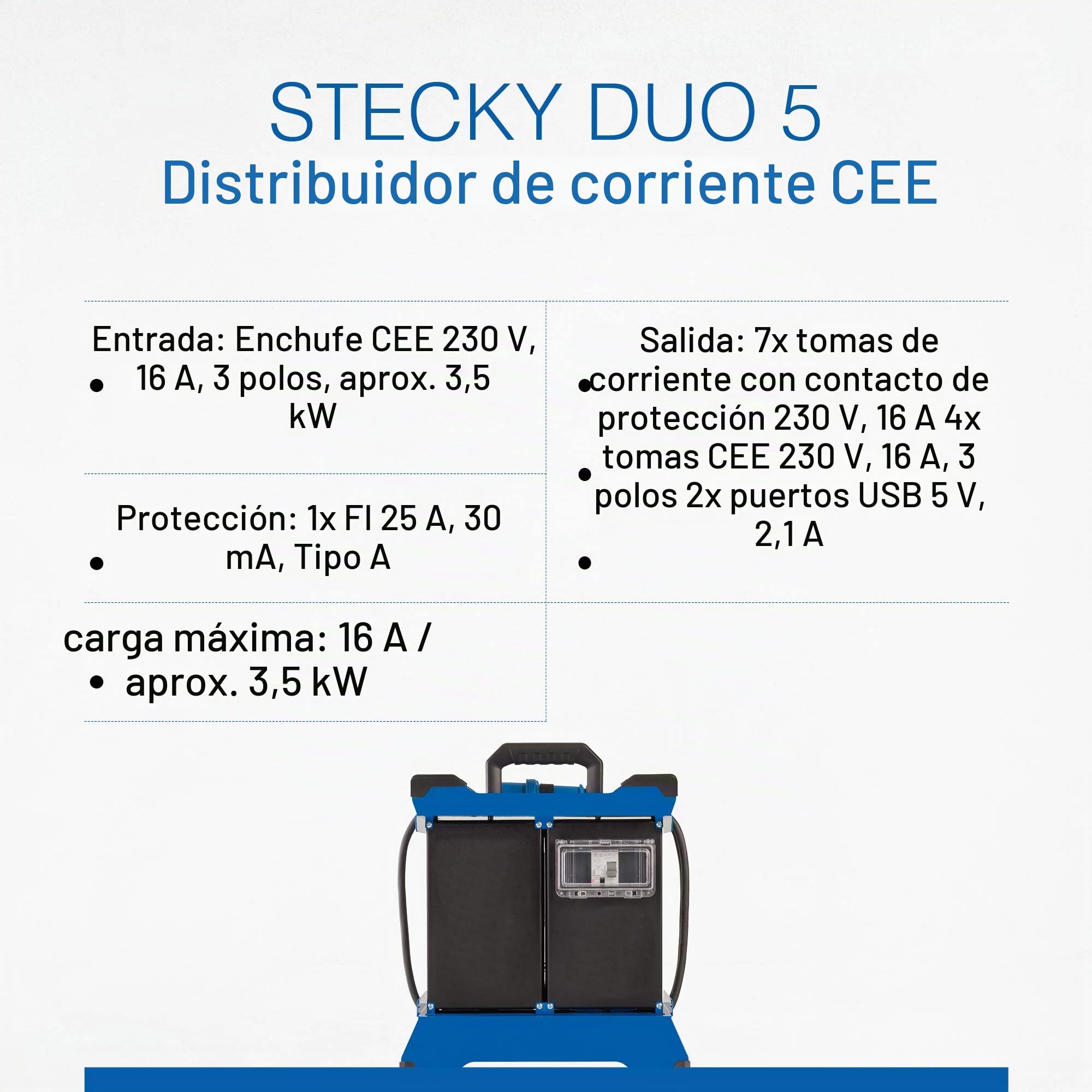 as - Schwabe Stecky - Distribuidor de corriente CEE, 60935