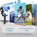 FeiyuTech SCORP Mini 3 Pro Caméra Gimbal Stabilizer avec AI Suivi, 2KG Charge utile, poignée distante amovible, 3-Axis Gimbal tout en un pour Sony/Canon/Nikon/Panasonic/Gopro/Smartphone