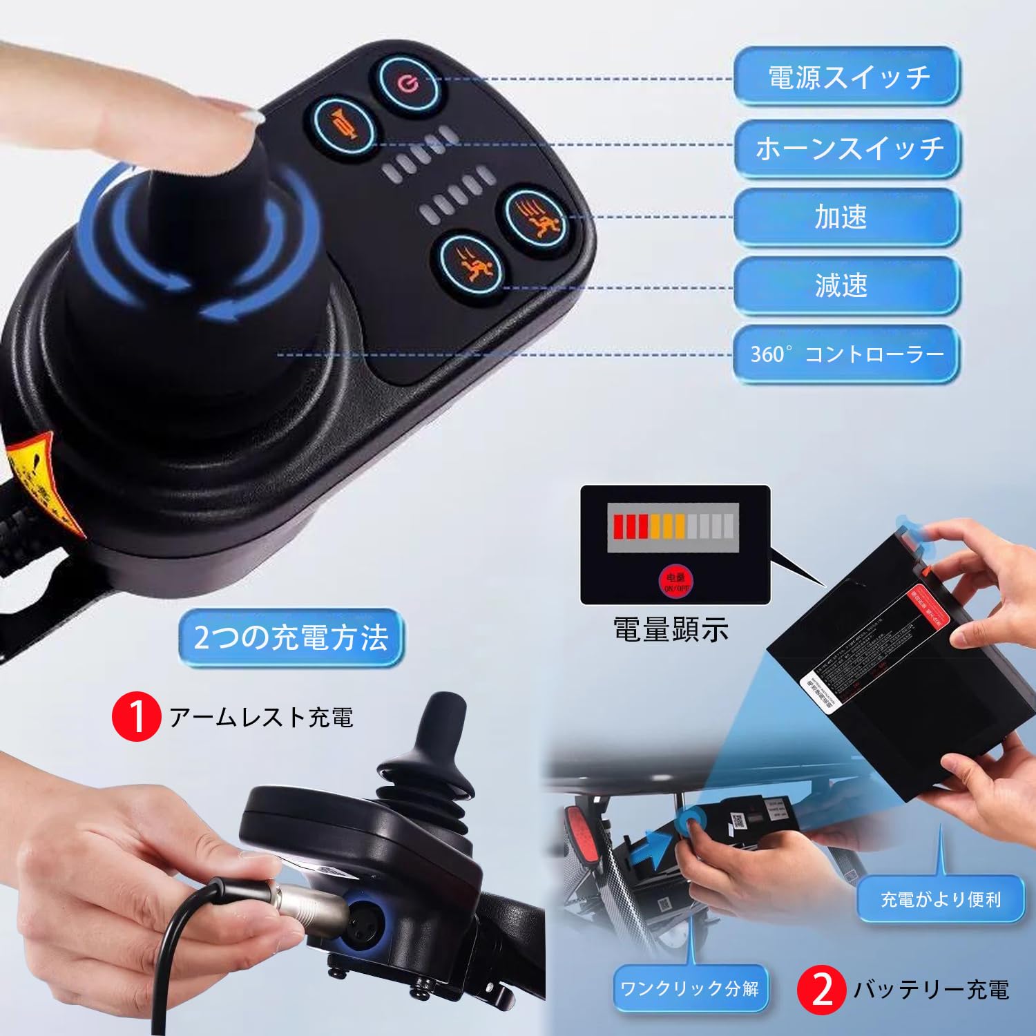 Amazon | LangTu 電動車椅子 全自動車椅子 電動ミニカー 折り畳み 軽量