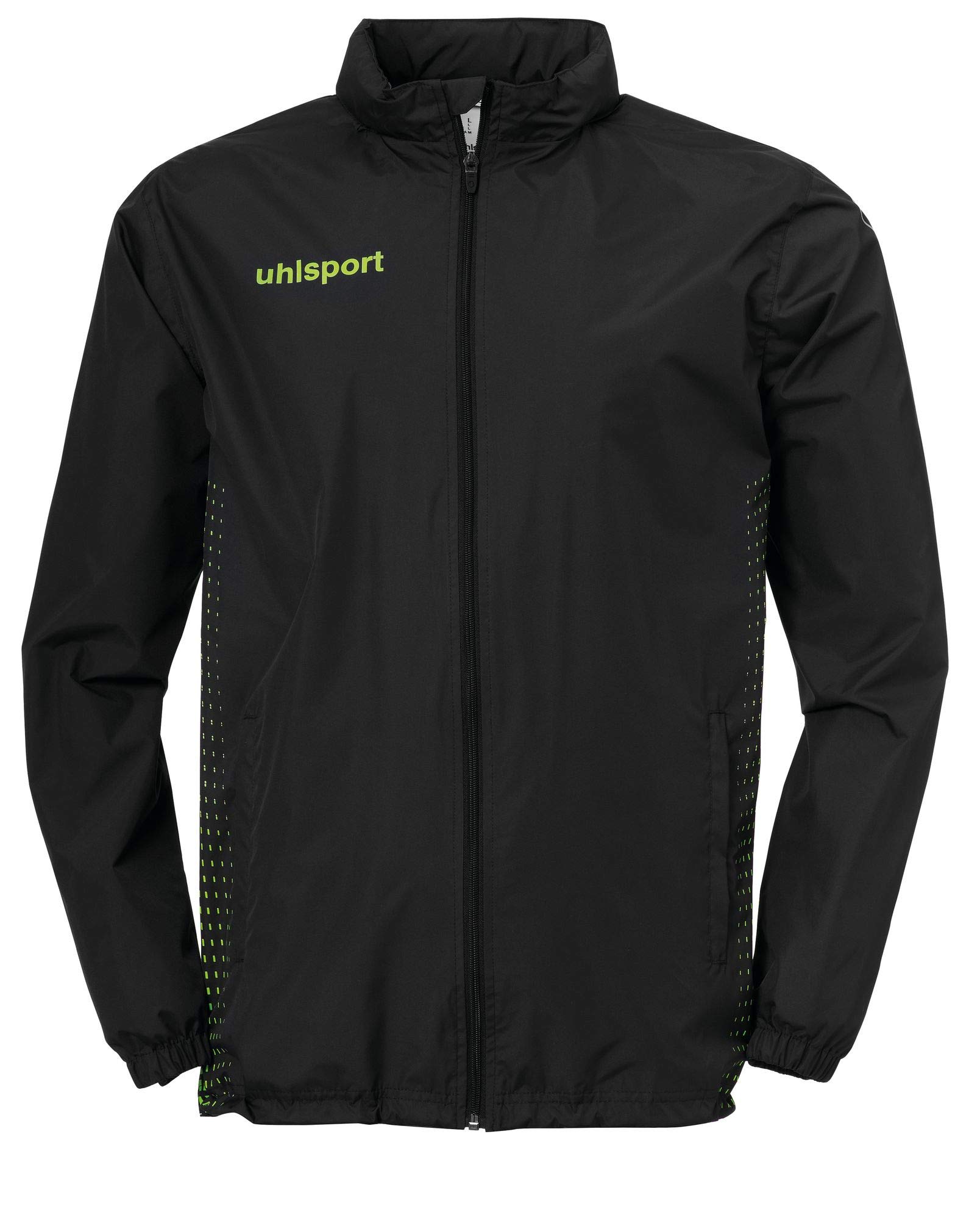 Uhlsport Uhlsh Men Score Rain Jacket Men's Rain Jacket - Black/Fluo Green, XX-Large