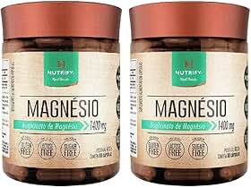 Kit 2X: Magnésio Bisglicinato Nutrify 60 Cápsulas