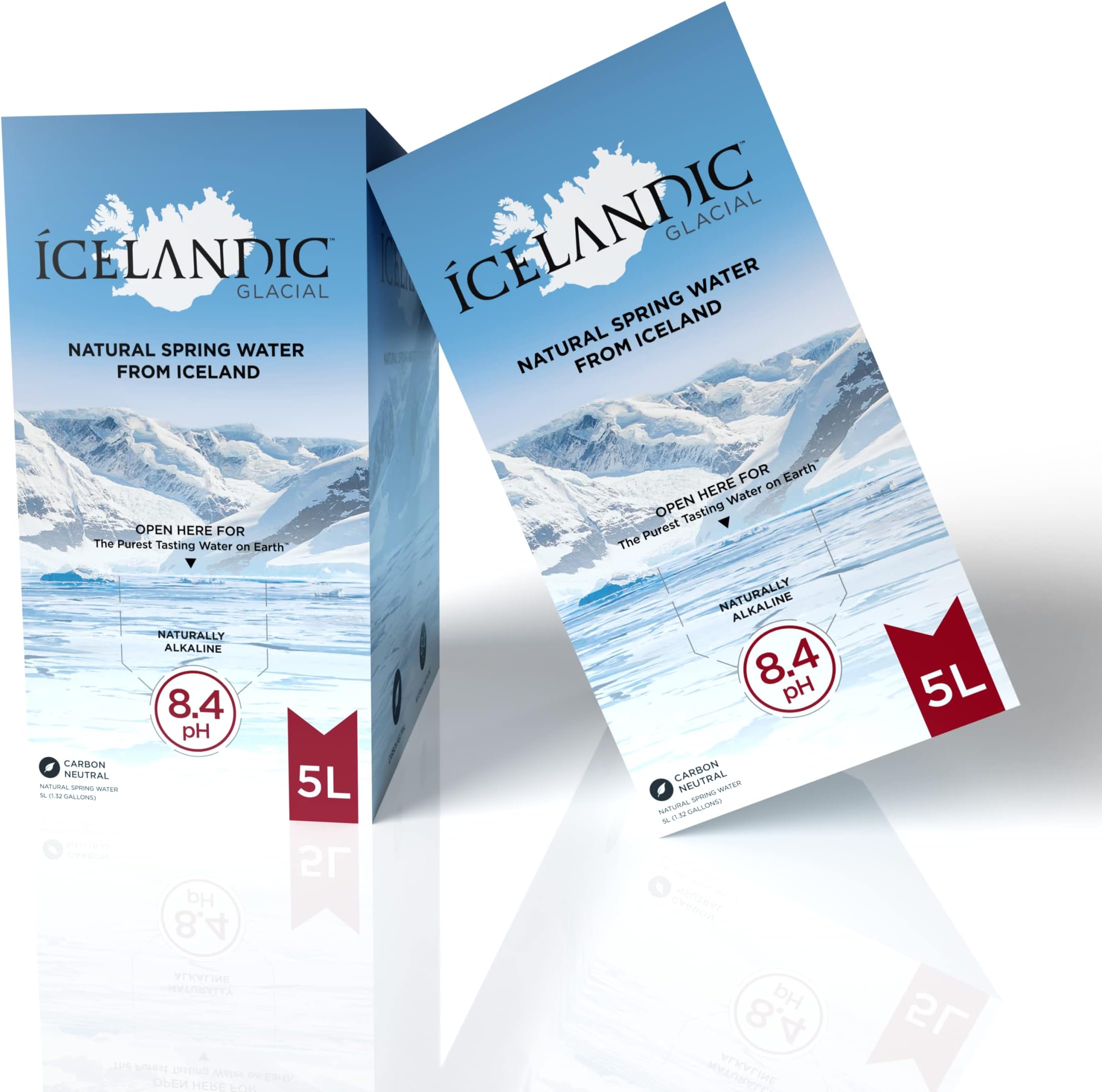 Icelandic Glacial Natural Spring Alkaline Water, 5L (Pack Of 2), 338.14 Fl Oz
