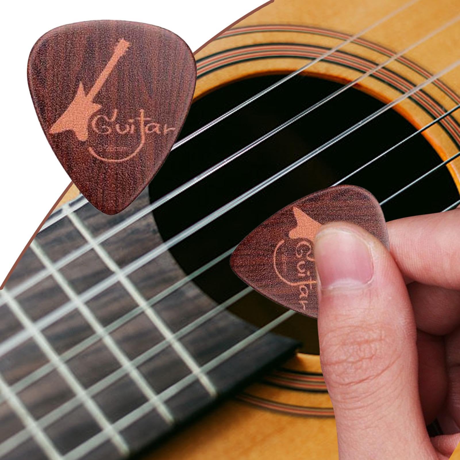 Small Guitar Pick, 5 Pieces Finger Picks, Bass Picks Grip, Creative Ukelele Pick, Acoustic, Guitar Plectrums Picks, Easy To Use, Portable for Your Electric, Acoustic and Guitar