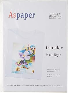 Usa Folien 8031, Papel Transfer, Laser, A4, 140 g, Multicor, Pacote de 10