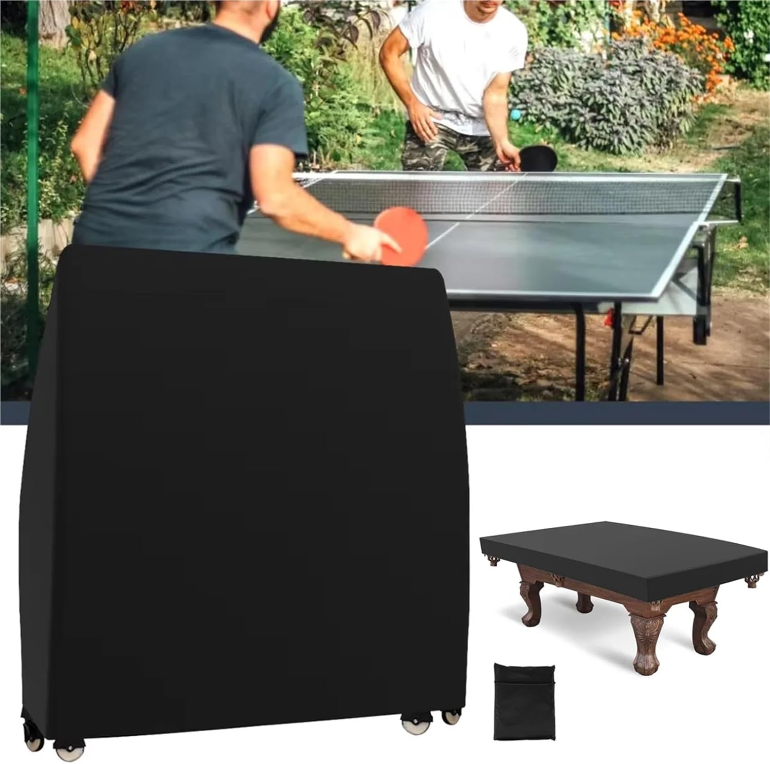 1pc Ping Pong Table Cover Premium Heavy Duty Waterproof Pool for Outdoor Indoor Foldable