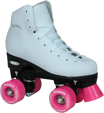 Epic Skates Pink Princess Girls Quad Roller Skates