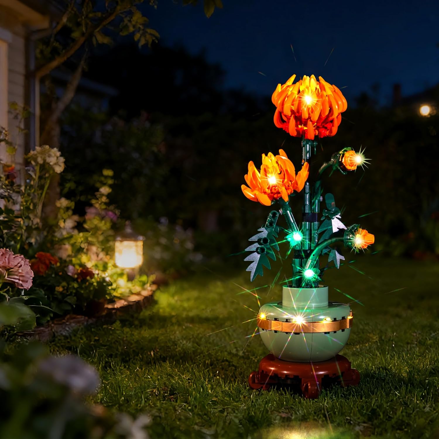 LED Light Kit for Lego Chrysanthemum 10368 Flowers– Compatible with Lego Botanical Chrysanthemum Collection, Lighting Set for Lego 10368 Model (NOT Included The Building Set)