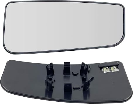 FL3Z17K707K Passenger Side Heated Lower Mirror Glass Replacement for 2015-2022 Ford F150 F250 F350 F450 F550 Super Duty Truck Mirror Right Side with Rear Holder