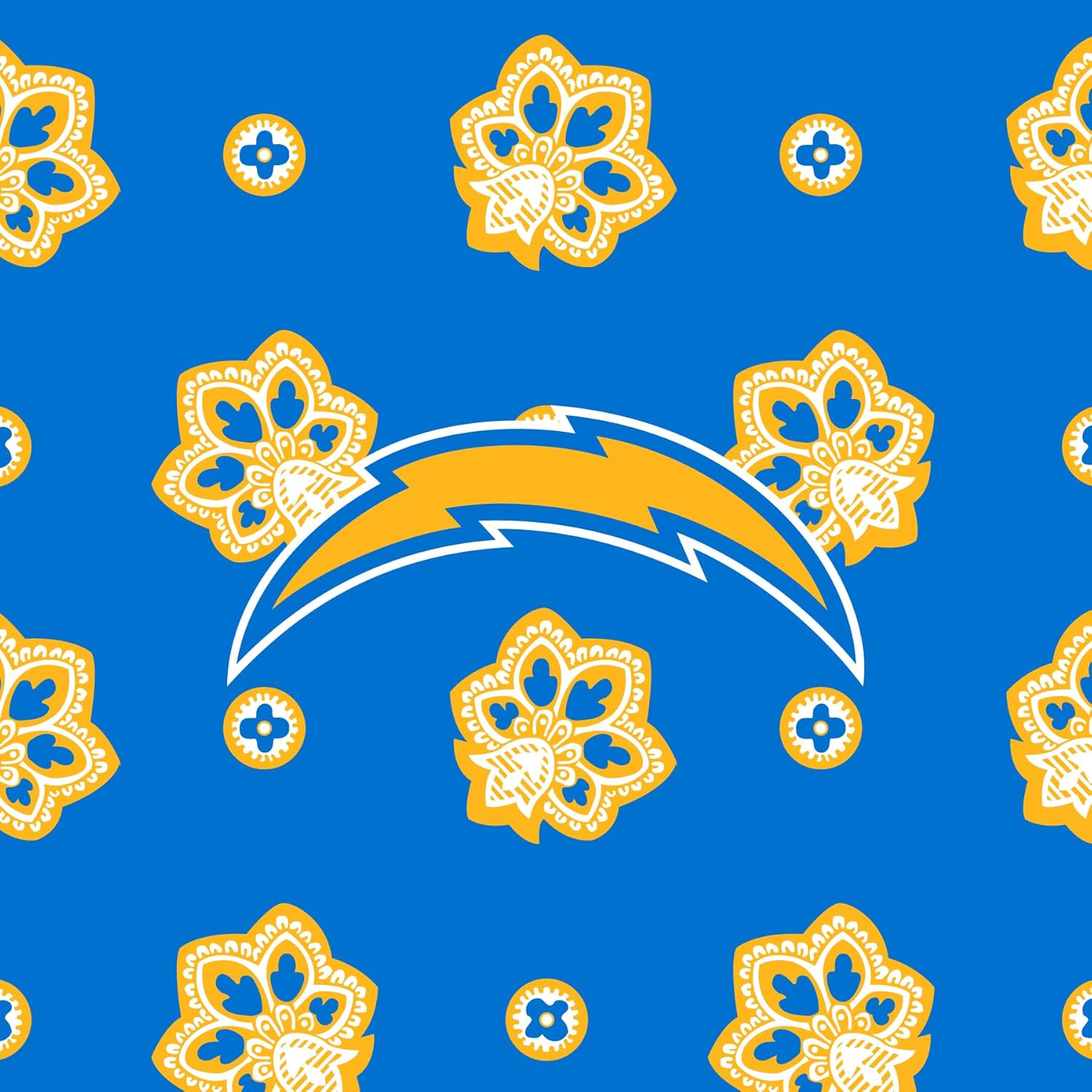 Vera Bradley Women's Recycled Lighten Up Nfl Cooler (Multiple Teams Available), Losangeleschargersonpowderblue/Goldbandana, One Size