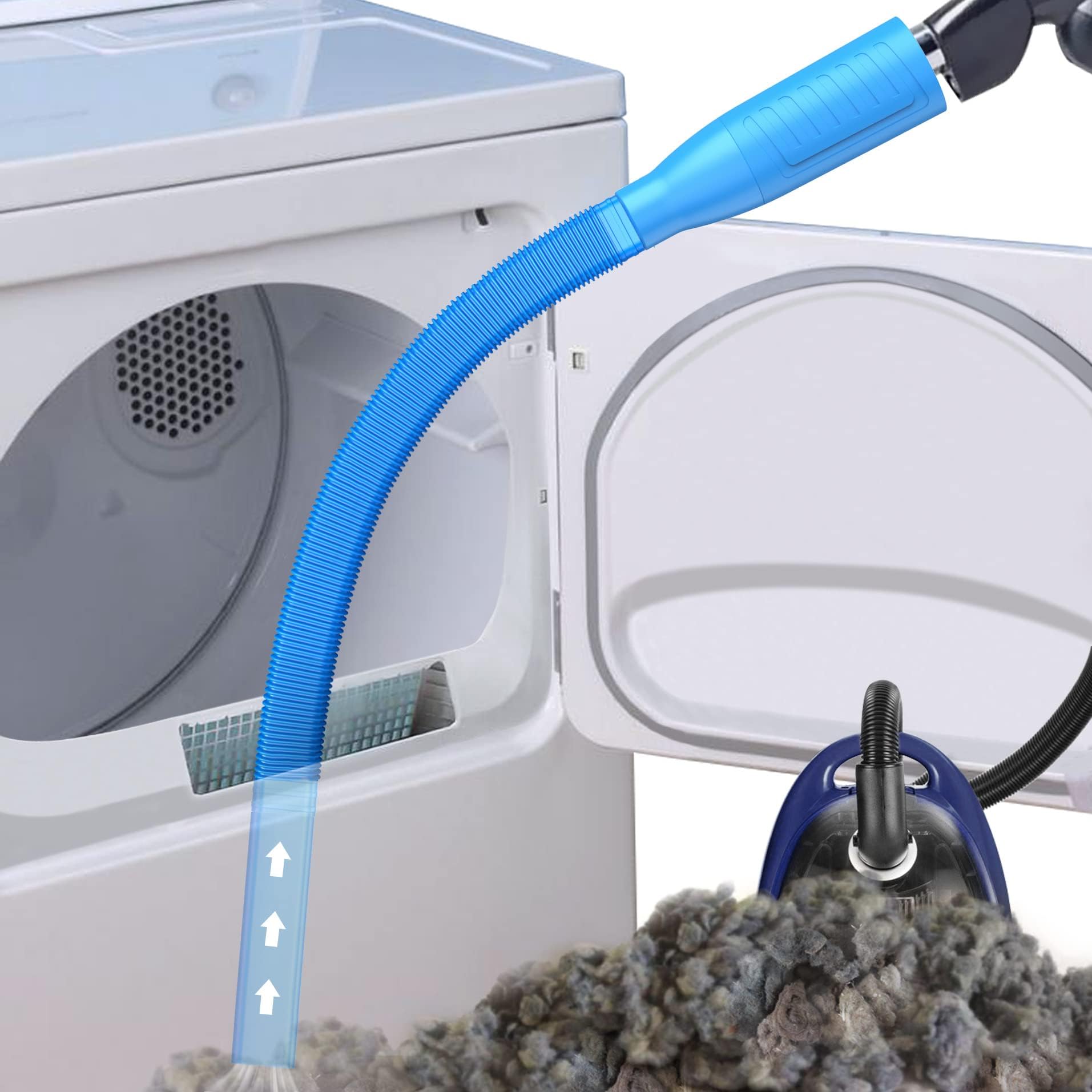 PetOdeDryer Vent Cleaner Kit Vacuum Attachment - Multiple Combinations V1 Lint Remover Power Washer and Vacuum Hose Quickly Removes Lint