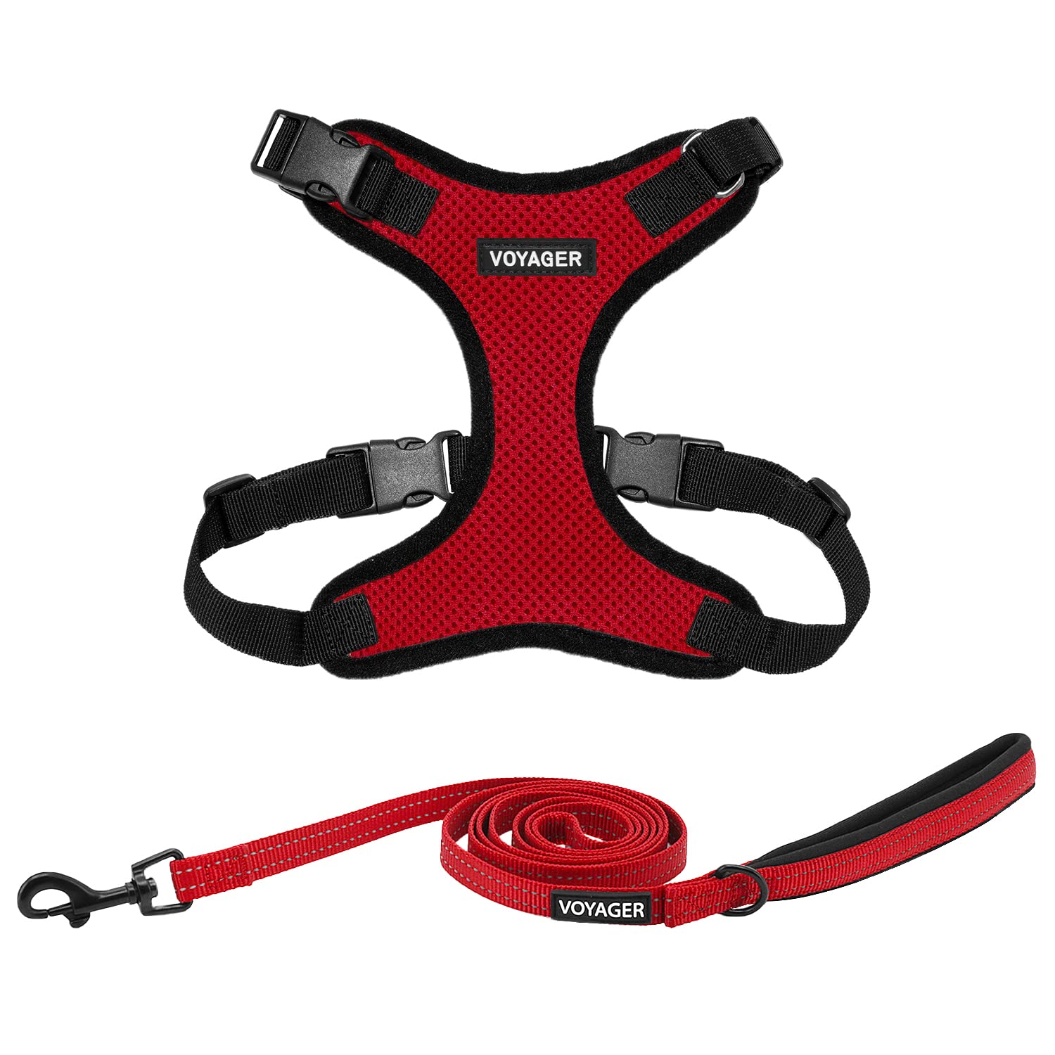 Voyager Escape Proof Cat Harness and Leash Set with Reflective Stitching, Neoprene Handle 5ft - Supports Small, Medium and Large Cats, Kittens for Walking by Best Pet Supplies - Royal Blue, S — view 57