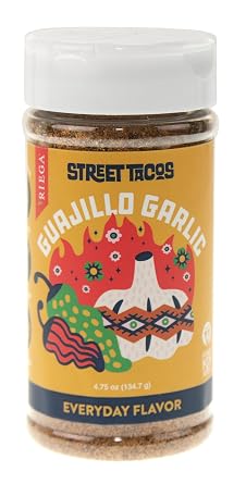 Riega Street Taco Grill Seasoning, Mexican Spice Blend for Cooking Authentic Meals, Guajillo Garlic, 6.85 oz