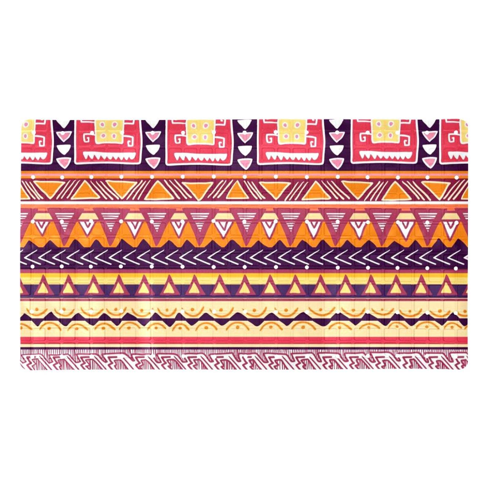 Tapis de bain antidérapant vintage 40x70 cm à ventouses pour la sécurité de la douche