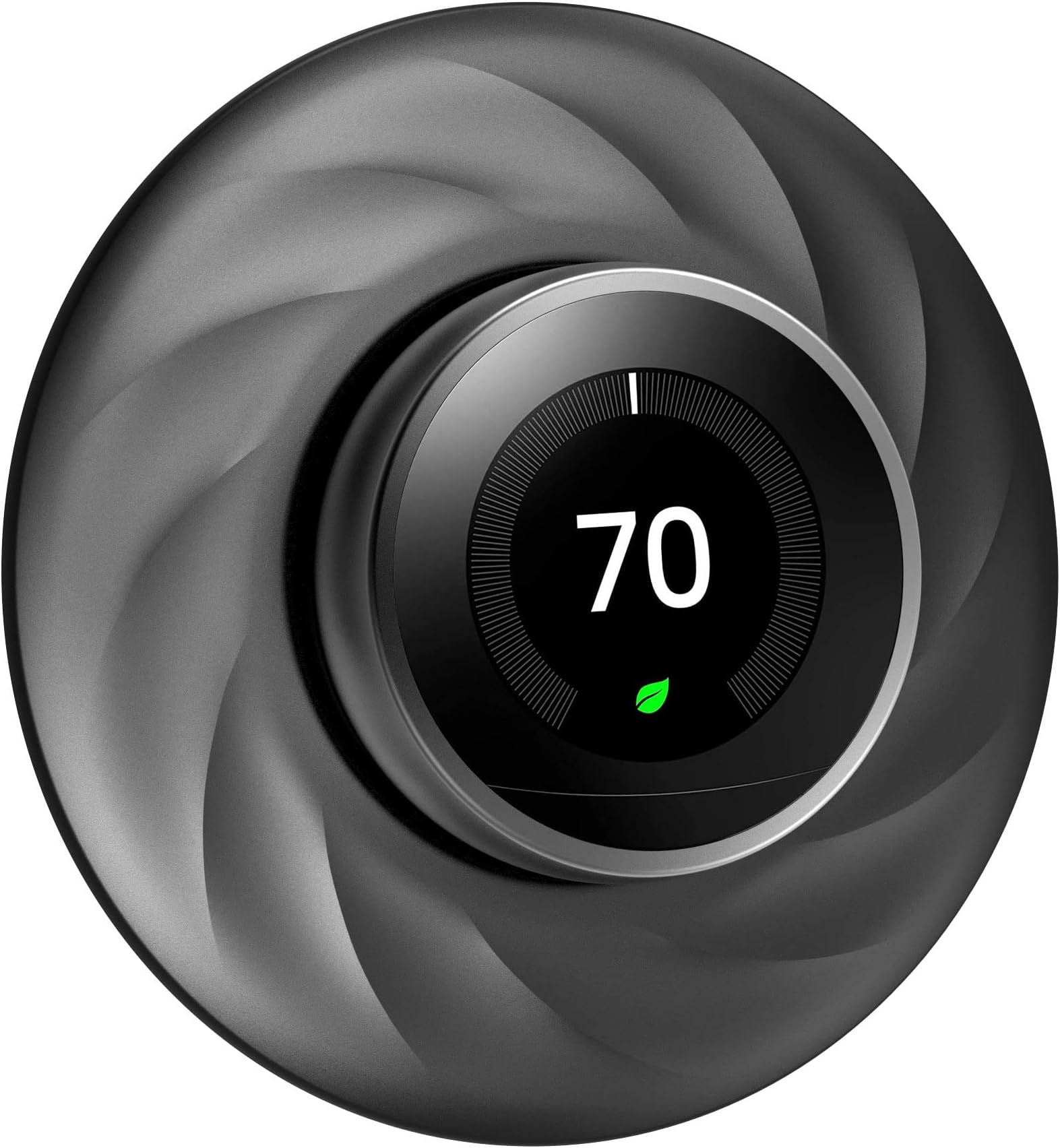 PlusAccNest Thermostat Wall Plate - Compatible with Google Nest Thermostat 3rd/2nd/1st Generation, Upgraded Nest Thermostat Trim Kit, Durable Nest Backplate Mounting Plate Cover (Black)