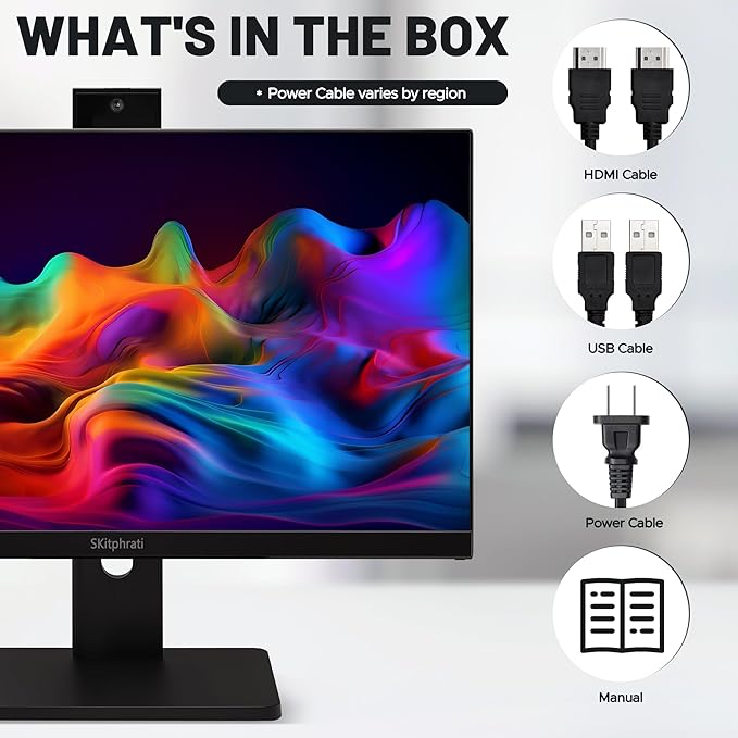 Monitor 23.8" FHD IPS 120Hz con Webcam y Altavoces miniatura 7